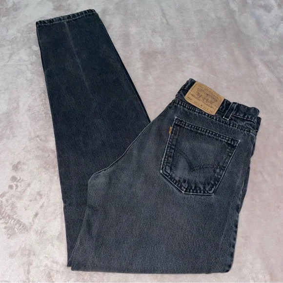 Y2K -1996-Vintage Levi’s 550 relaxed fit tapered leg orange tag Jean W33/L33/1/2 - Picture 2 of 13